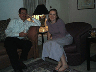 Jennifer and Stephen in his living room in L.A. - take two